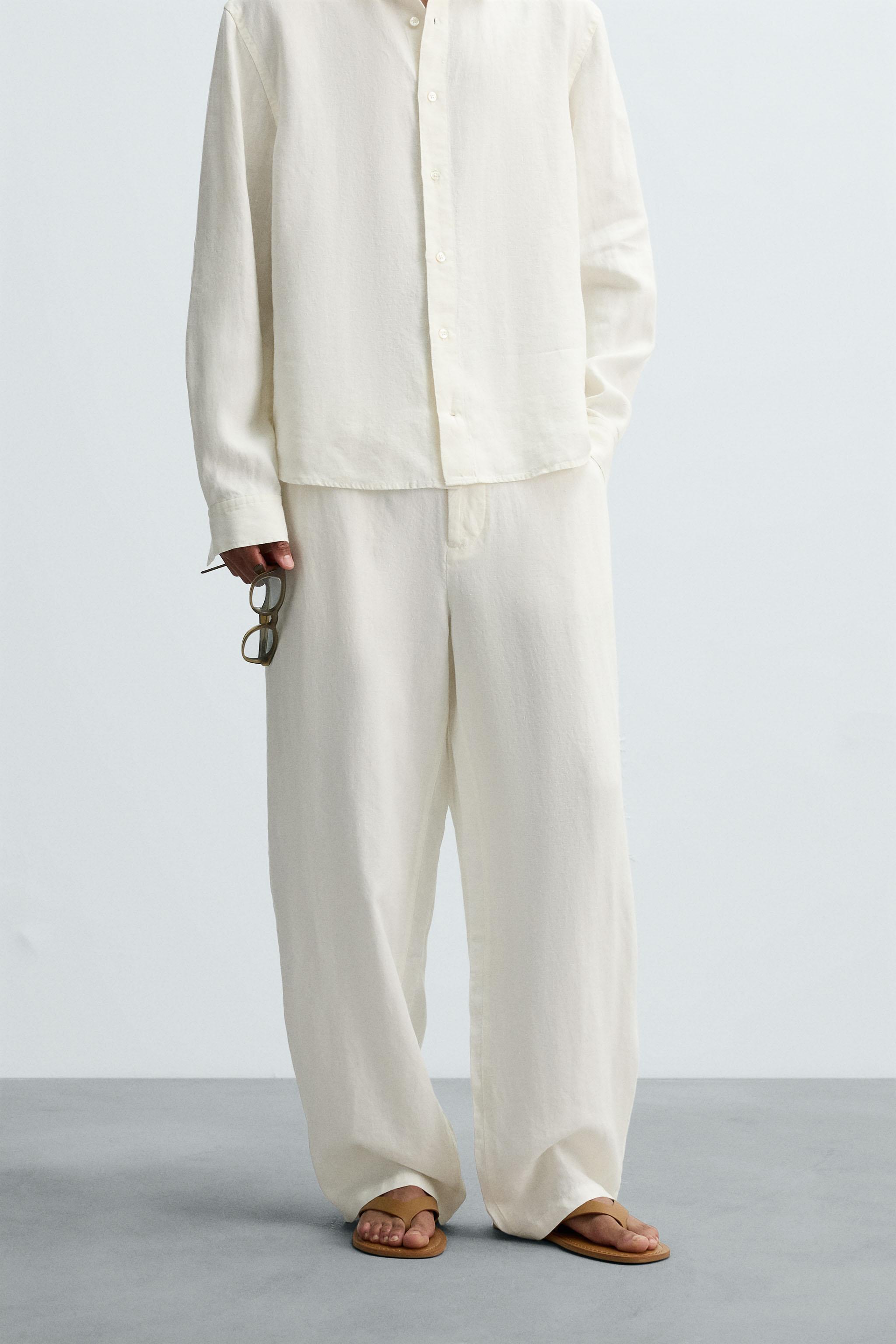 PANTALON COUPE DÉCONTRACTÉE 100 % CHANVRE